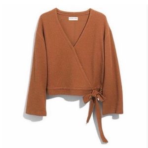 Madewell Texture & Thread Wrap Top